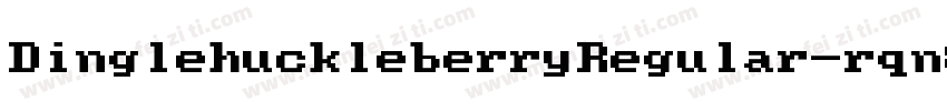 DinglehuckleberryRegular-rqn8字体转换