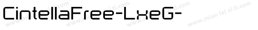 CintellaFree-LxeG字体转换