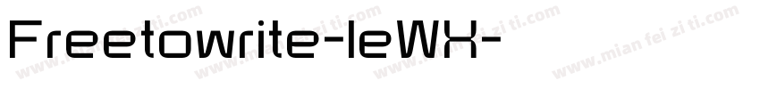 Freetowrite-leWX字体转换