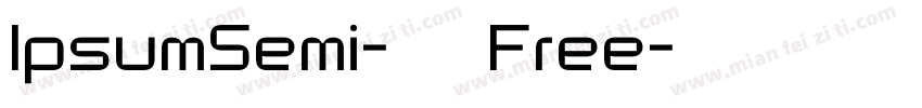 IpsumSemi-500Free字体转换