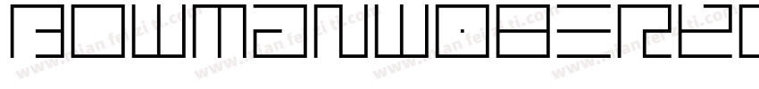 BowmanW08-Regular字体转换