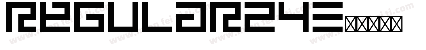 regular24字体转换