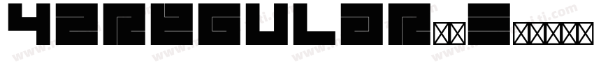 42regular字体字体转换