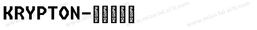KRYPTON字体转换