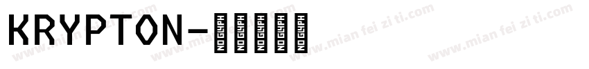 KRYPTON字体转换
