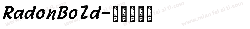 RadonBold字体转换
