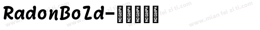 RadonBold字体转换