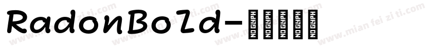 RadonBold字体转换
