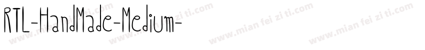RTL-HandMade-Medium字体转换