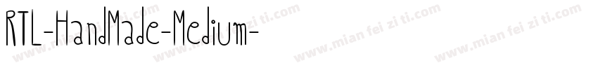RTL-HandMade-Medium字体转换