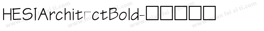 HESIArchitectBold字体转换