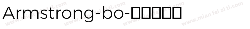 Armstrong-bo字体转换