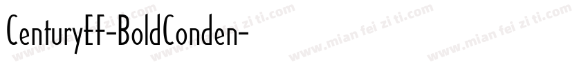 CenturyEF-BoldConden字体转换