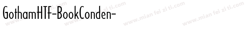 GothamHTF-BookConden字体转换