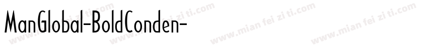 ManGlobal-BoldConden字体转换