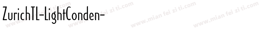 ZurichTL-LightConden字体转换