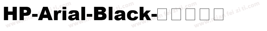 HP-Arial-Black字体转换