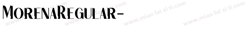 MorenaRegular字体转换