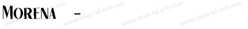 Morena字体字体转换