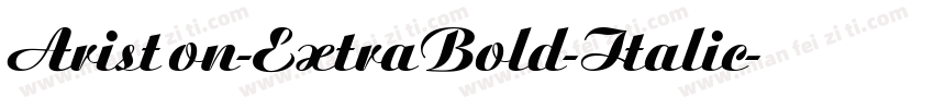Ariston-ExtraBold-Italic字体转换