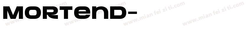 Mortend字体转换