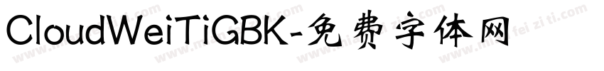 CloudWeiTiGBK字体转换