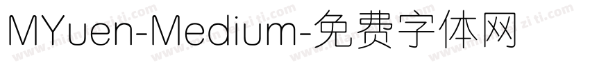 MYuen-Medium字体转换