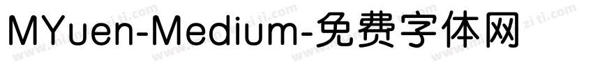 MYuen-Medium字体转换
