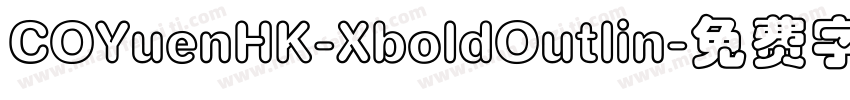 COYuenHK-XboldOutlin字体转换