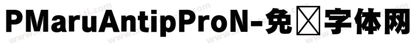 PMaruAntipProN字体转换