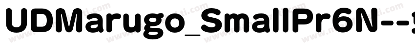UDMarugo_SmallPr6N-字体转换