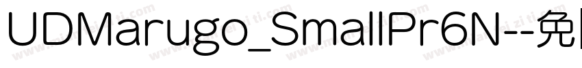 UDMarugo_SmallPr6N-字体转换