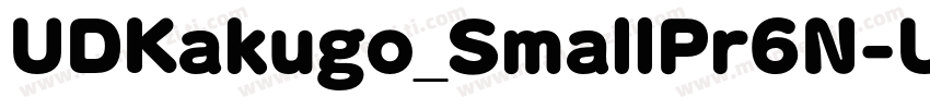 UDKakugo_SmallPr6N-U字体转换