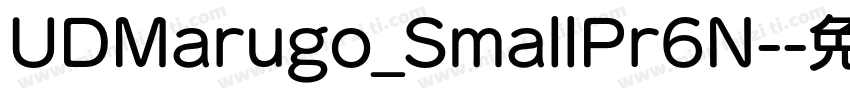 UDMarugo_SmallPr6N-字体转换