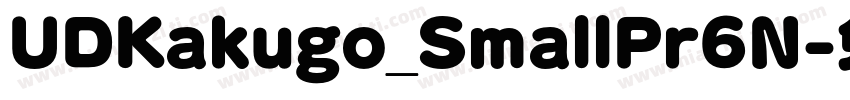 UDKakugo_SmallPr6N字体转换