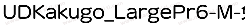 UDKakugo_LargePr6-M字体转换