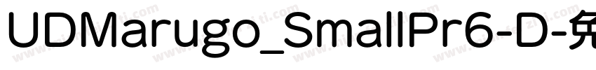 UDMarugo_SmallPr6-D字体转换