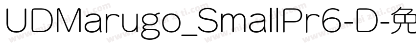UDMarugo_SmallPr6-D字体转换