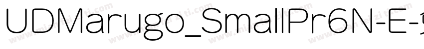 UDMarugo_SmallPr6N-E字体转换