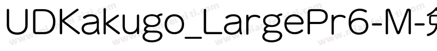 UDKakugo_LargePr6-M字体转换