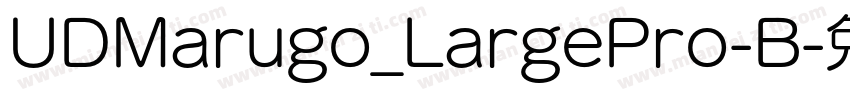 UDMarugo_LargePro-B字体转换