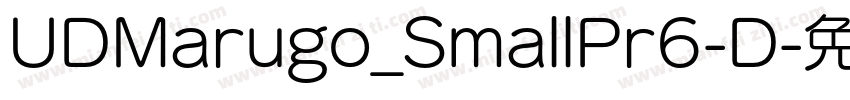 UDMarugo_SmallPr6-D字体转换