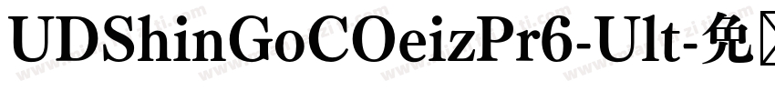 UDShinGoCOeizPr6-Ult字体转换