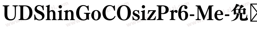 UDShinGoCOsizPr6-Me字体转换