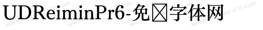 UDReiminPr6字体转换