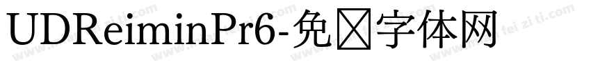 UDReiminPr6字体转换
