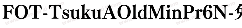 FOT-TsukuAOldMinPr6N字体转换
