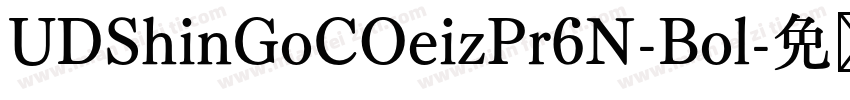 UDShinGoCOeizPr6N-Bol字体转换