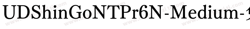 UDShinGoNTPr6N-Medium字体转换