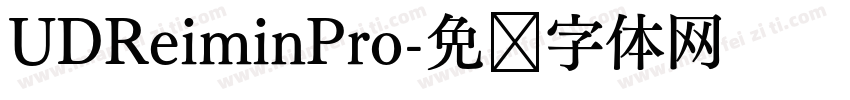 UDReiminPro字体转换